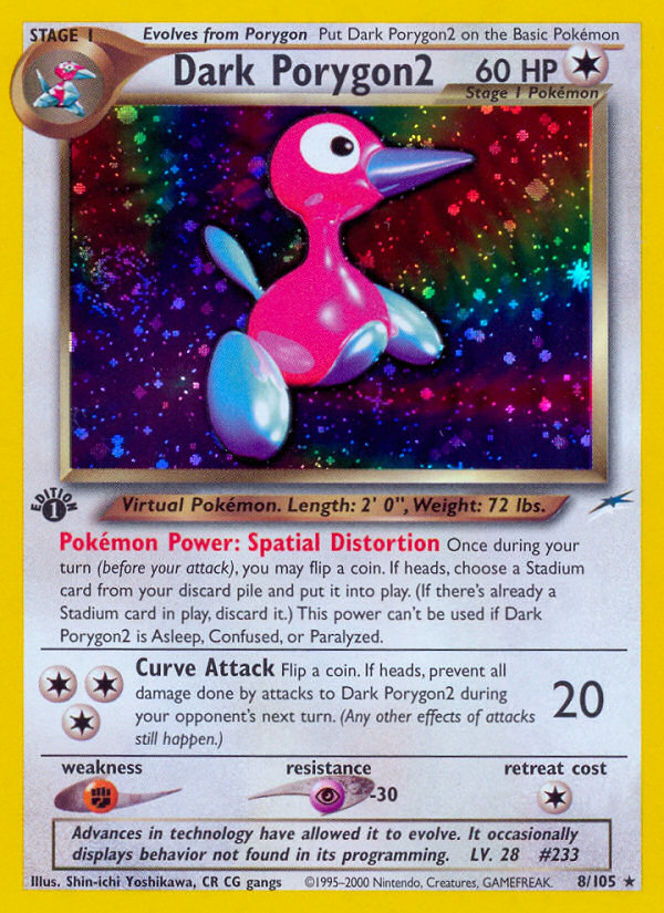 Dark Porygon2 (8/105) [Neo Destiny 1st Edition] | Good Games Cannington