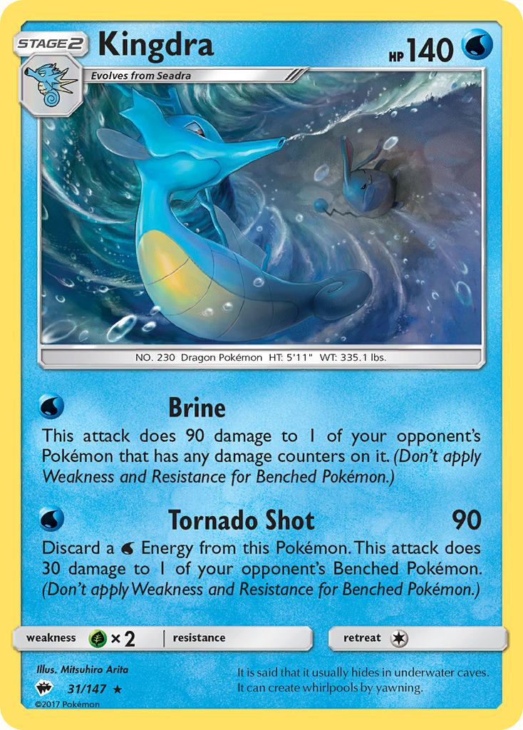 Kingdra (31/147) [Sun & Moon: Burning Shadows] | Good Games Cannington
