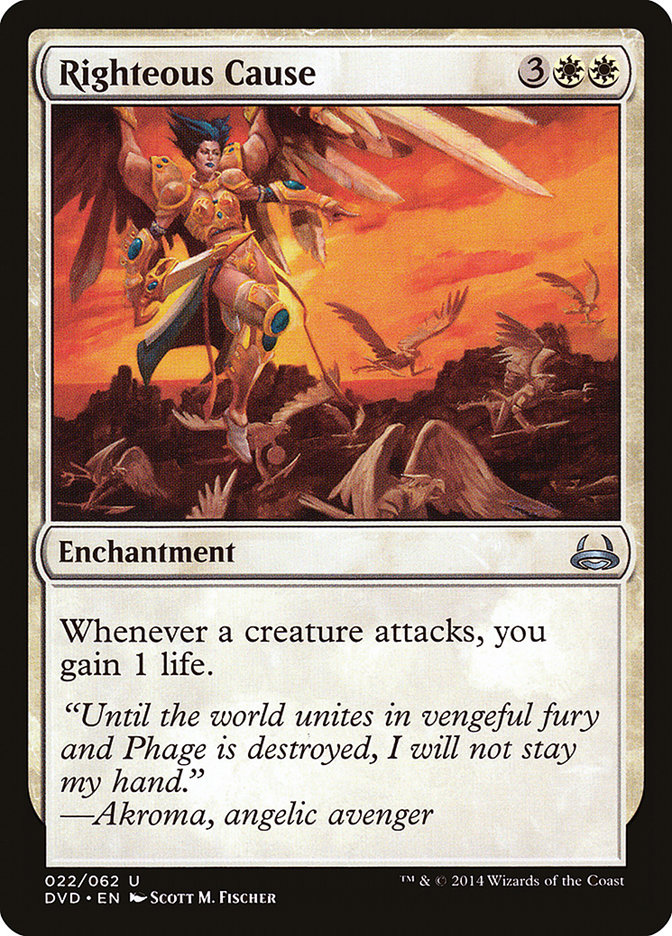 Righteous Cause (Divine vs. Demonic) [Duel Decks Anthology] | Good Games Cannington