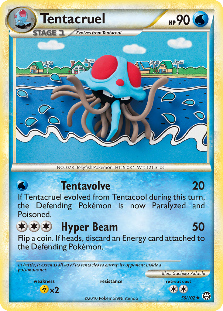 Tentacruel (50/102) [HeartGold & SoulSilver: Triumphant] | Good Games Cannington