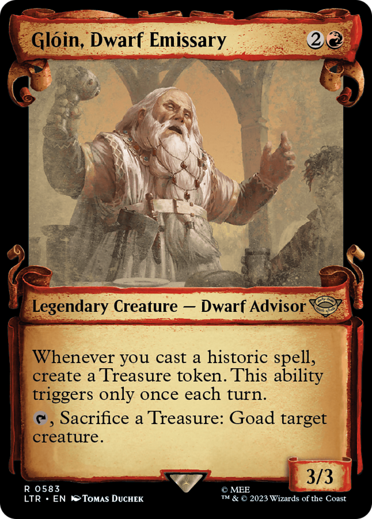 Gloin, Dwarf Emissary [The Lord of the Rings: Tales of Middle-Earth Showcase Scrolls] | Good Games Cannington