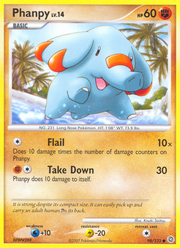 Phanpy (98/132) [Diamond & Pearl: Secret Wonders] | Good Games Cannington