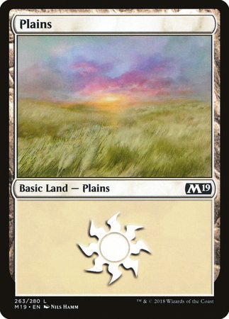 Plains (263) [Core Set 2019] | Good Games Cannington