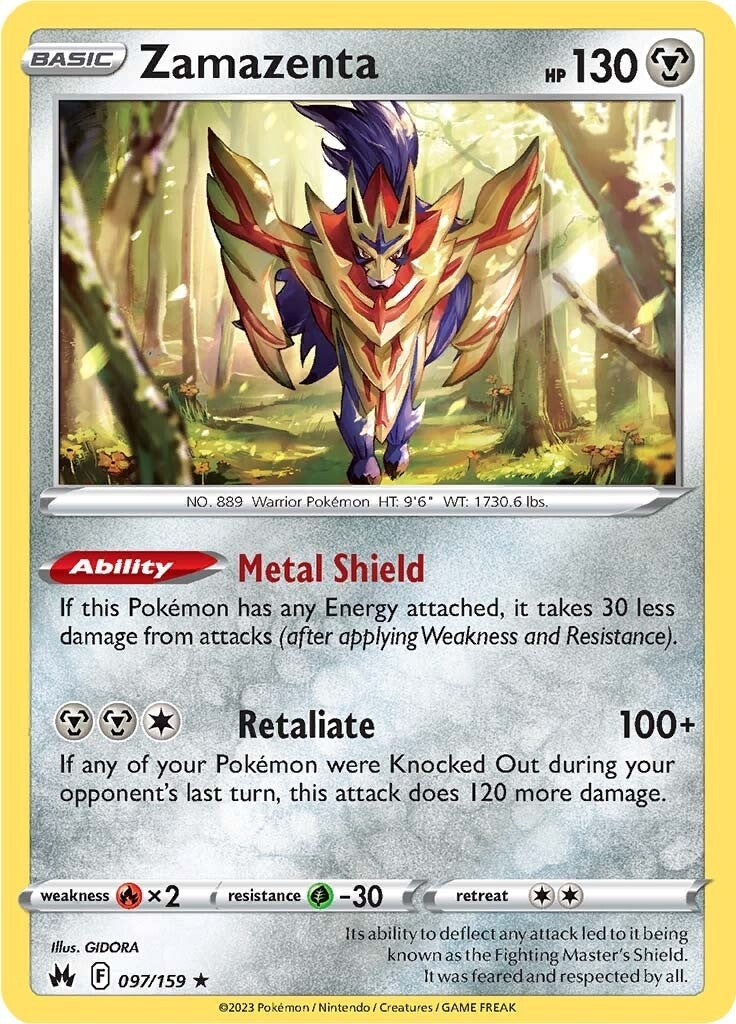 Zamazenta (097/159) [Sword & Shield: Crown Zenith] | Good Games Cannington