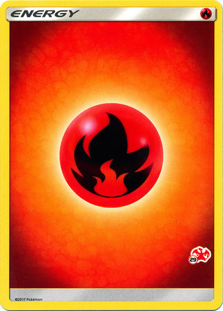 Fire Energy (Charizard Stamp #29) [Battle Academy 2020] | Good Games Cannington