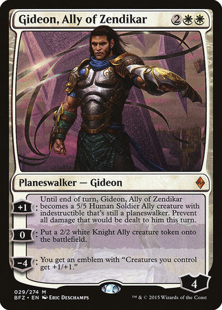 Gideon, Ally of Zendikar [Battle for Zendikar] | Good Games Cannington