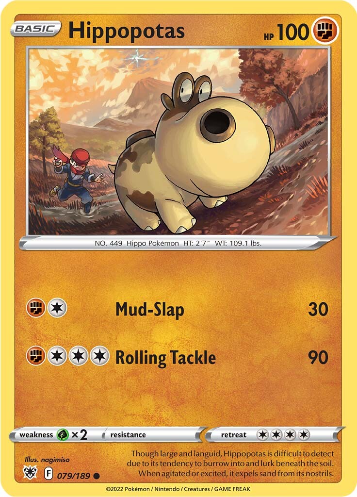 Hippopotas (079/189) [Sword & Shield: Astral Radiance] | Good Games Cannington