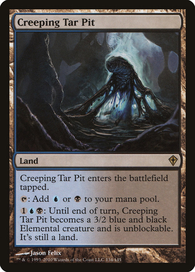 Creeping Tar Pit [Worldwake] | Good Games Cannington