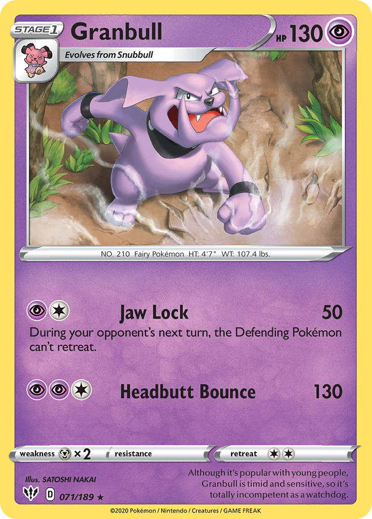 Granbull (071/189) [Sword & Shield: Darkness Ablaze] | Good Games Cannington