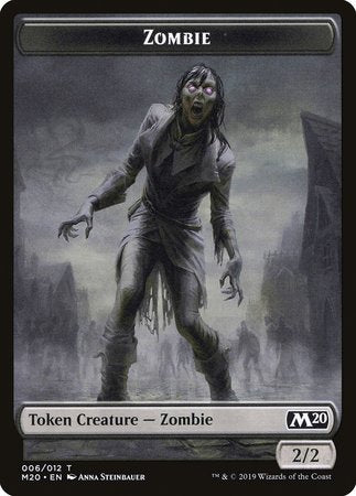Zombie Token [Core Set 2020 Tokens] | Good Games Cannington