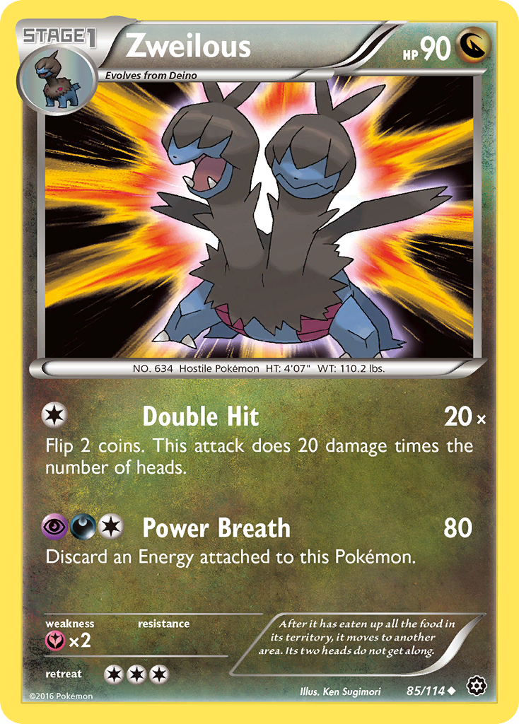 Zweilous (85/114) [XY: Steam Siege] | Good Games Cannington