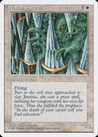 Wall of Swords [Fourth Edition] | Good Games Cannington