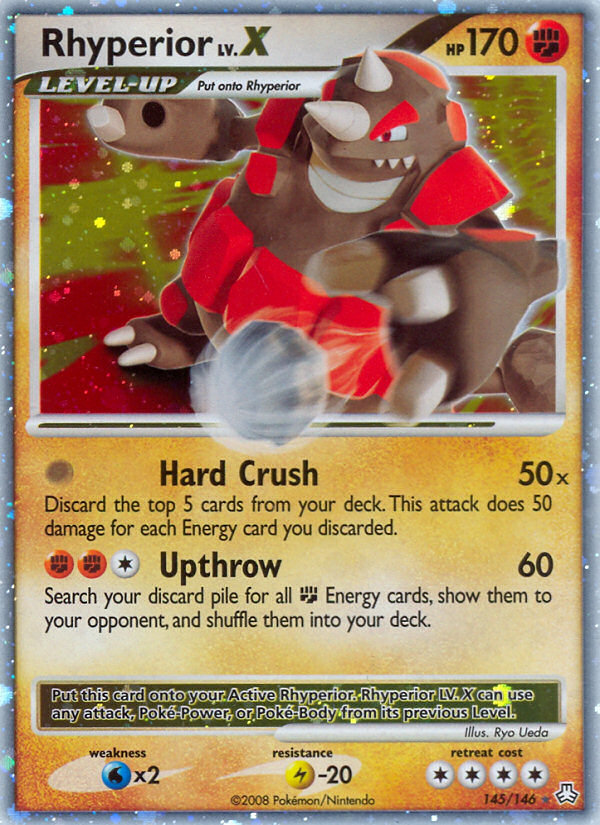 Rhyperior LV.X (145/146) [Diamond & Pearl: Legends Awakened] | Good Games Cannington