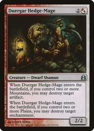 Duergar Hedge-Mage [Commander 2011] | Good Games Cannington