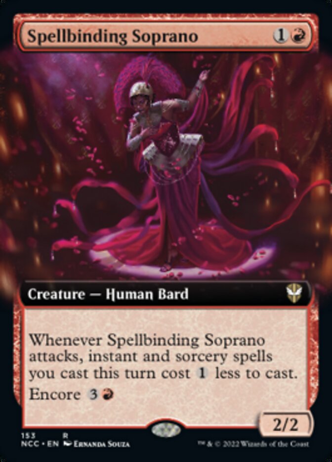 Spellbinding Soprano (Extended Art) [Streets of New Capenna Commander] | Good Games Cannington