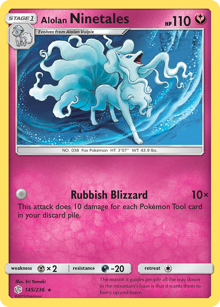 Alolan Ninetales (145/236) [Sun & Moon: Cosmic Eclipse] | Good Games Cannington