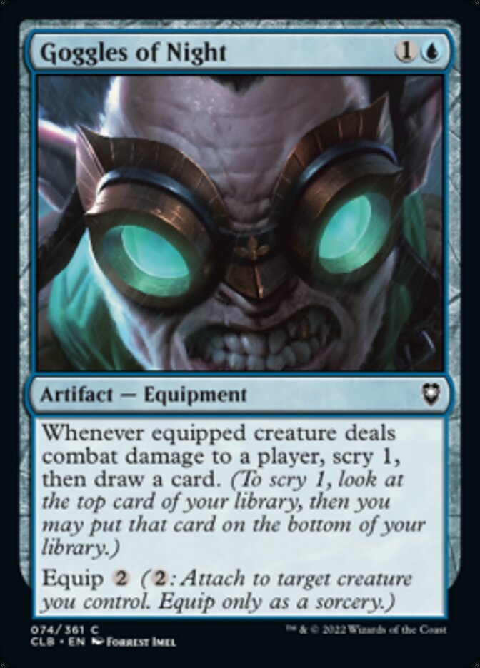 Goggles of Night [Commander Legends: Battle for Baldur's Gate] | Good Games Cannington