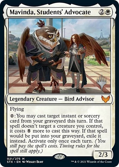 Mavinda, Students' Advocate (Promo Pack) [Strixhaven: School of Mages Promos] | Good Games Cannington