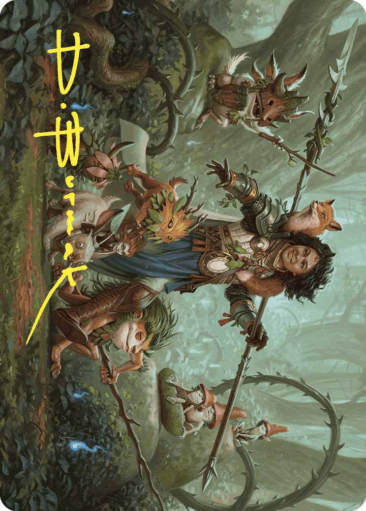 Ellivere of the Wild Court Art Card (Gold-Stamped Signature) [Wilds of Eldraine Art Series] | Good Games Cannington