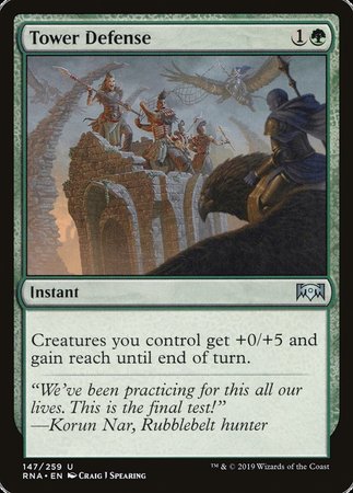 Tower Defense [Ravnica Allegiance] | Good Games Cannington