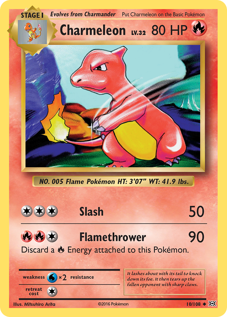 Charmeleon (10/108) [XY: Evolutions] | Good Games Cannington