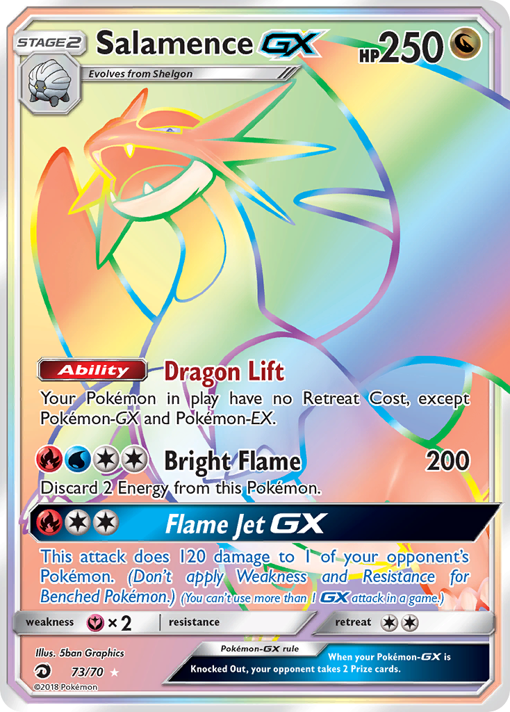 Salamence GX (73/70) [Sun & Moon: Dragon Majesty] | Good Games Cannington