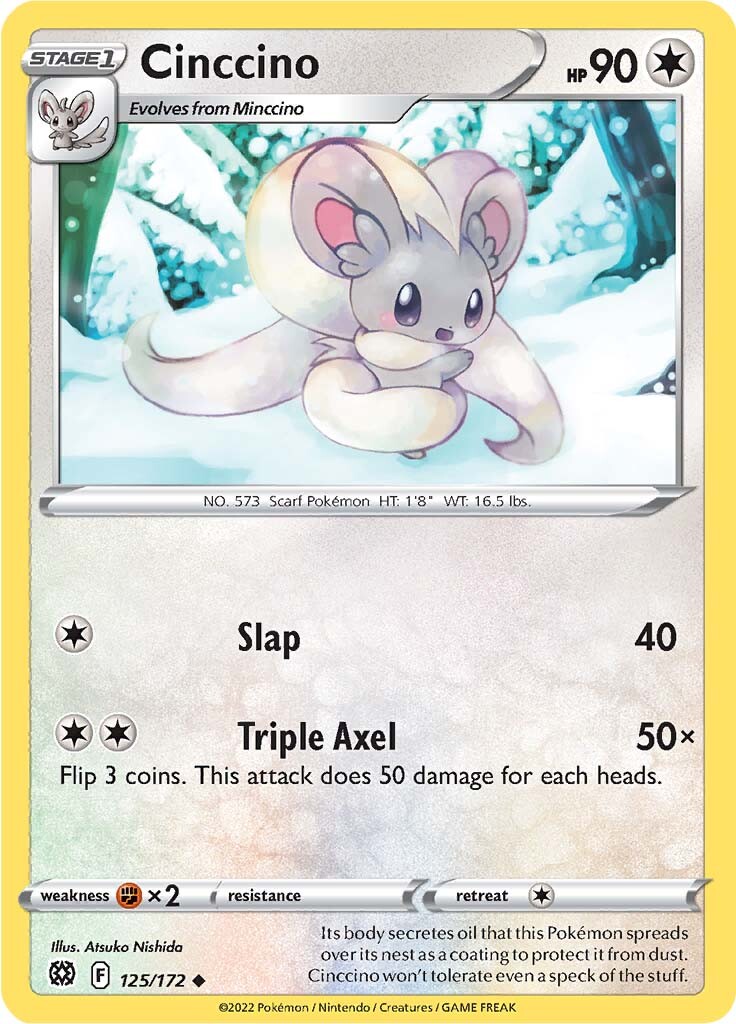 Cinccino (125/172) [Sword & Shield: Brilliant Stars] | Good Games Cannington