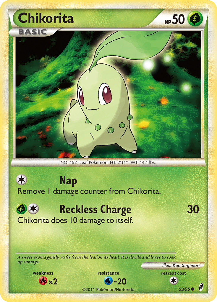 Chikorita (53/95) [HeartGold & SoulSilver: Call of Legends] | Good Games Cannington