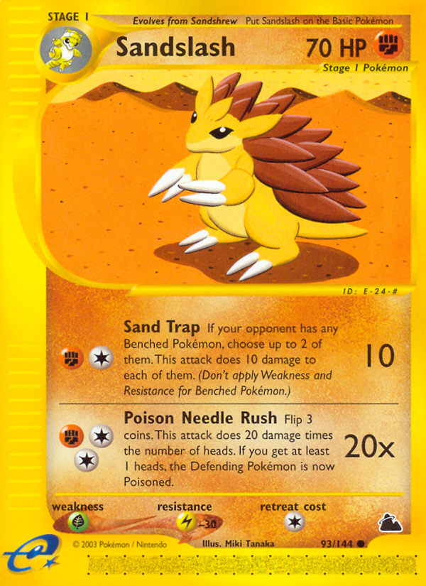 Sandslash (93/144) [Skyridge] | Good Games Cannington