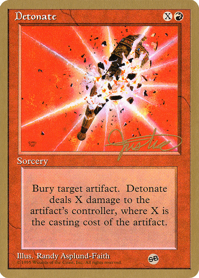Detonate (Mark Justice) (SB) [Pro Tour Collector Set] | Good Games Cannington