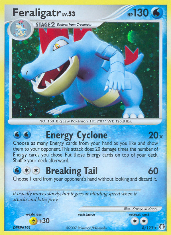 Feraligatr (8/123) [Diamond & Pearl: Mysterious Treasures] | Good Games Cannington