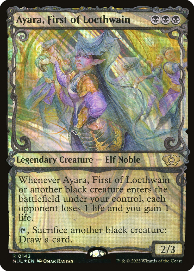 Ayara, First of Locthwain (Halo Foil) [Multiverse Legends] | Good Games Cannington