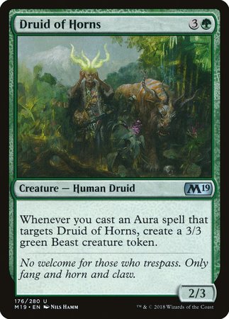 Druid of Horns [Core Set 2019] | Good Games Cannington