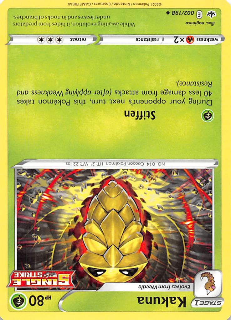 Kakuna (002/198) [Sword & Shield: Chilling Reign] | Good Games Cannington