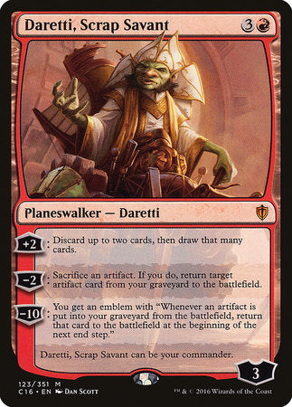 Daretti, Scrap Savant [Commander 2016] | Good Games Cannington