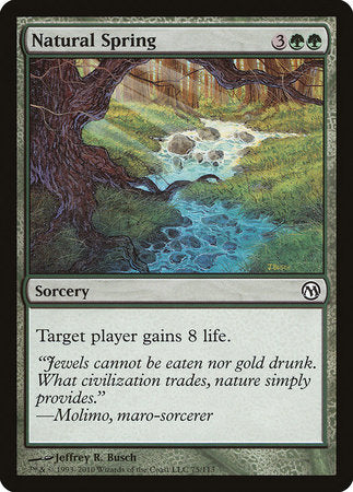 Natural Spring [Duels of the Planeswalkers] | Good Games Cannington