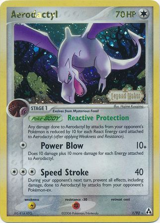Aerodactyl (1/92) (Stamped) [EX: Legend Maker] | Good Games Cannington