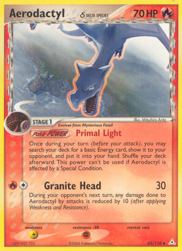 Aerodactyl (35/110) (Delta Species) [EX: Holon Phantoms] | Good Games Cannington
