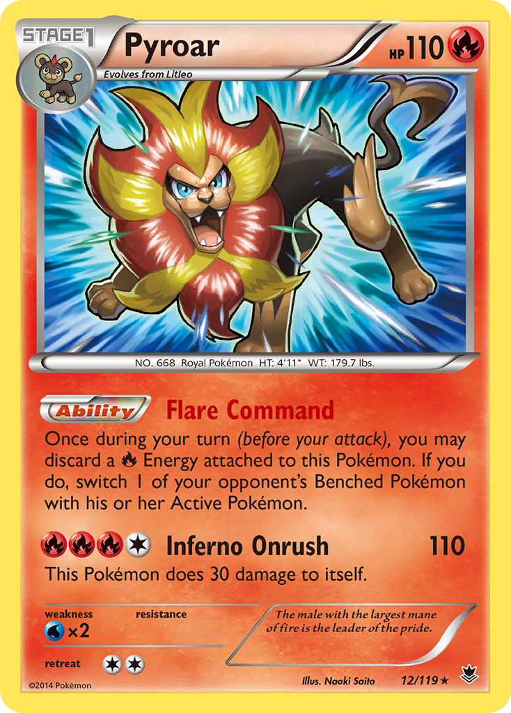 Pyroar (12/119) [XY: Phantom Forces] | Good Games Cannington