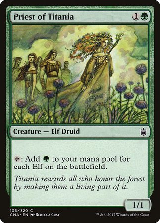 Priest of Titania [Commander Anthology] | Good Games Cannington