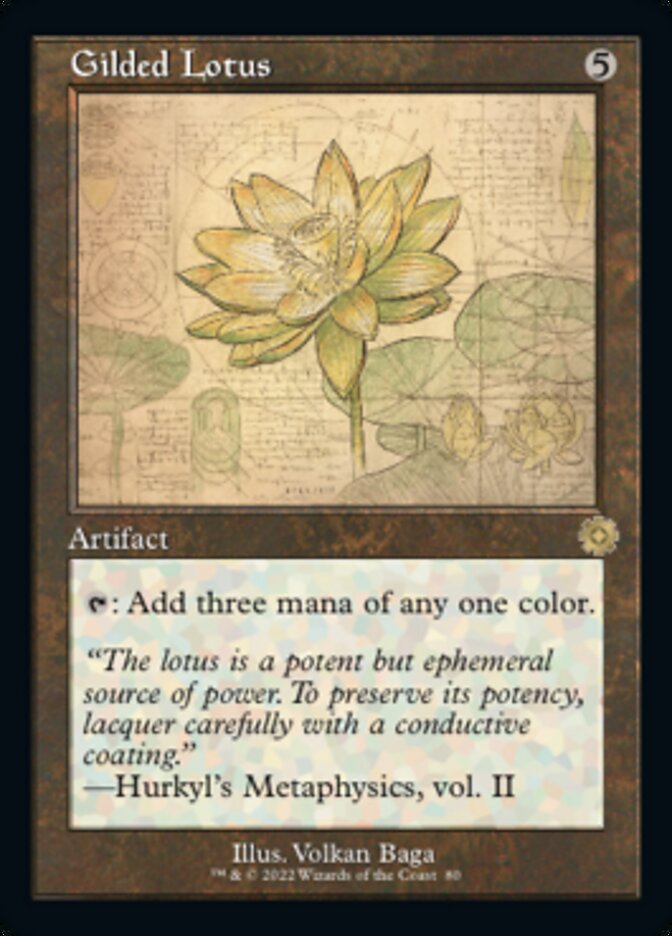 Gilded Lotus (Retro Schematic) [The Brothers' War Retro Artifacts] | Good Games Cannington
