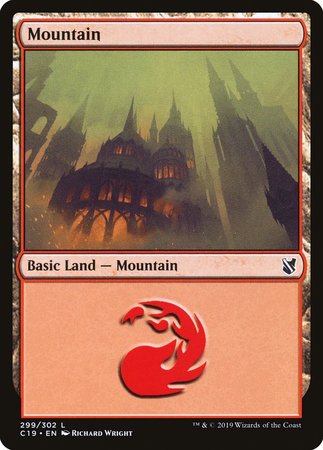 Mountain (299) [Commander 2019] | Good Games Cannington
