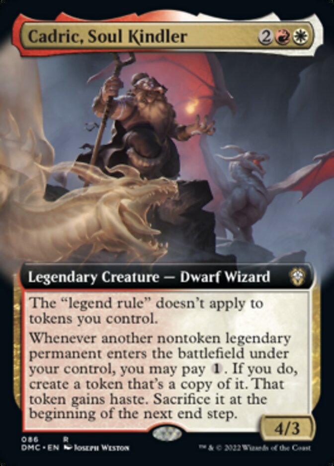 Cadric, Soul Kindler (Extended Art) [Dominaria United Commander] | Good Games Cannington