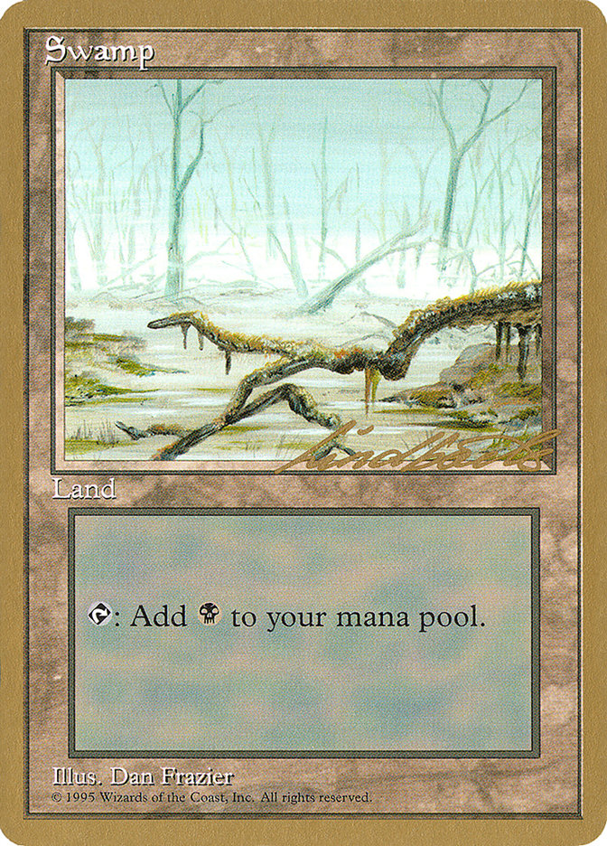 Swamp (ll372) (Leon Lindback) [Pro Tour Collector Set] | Good Games Cannington