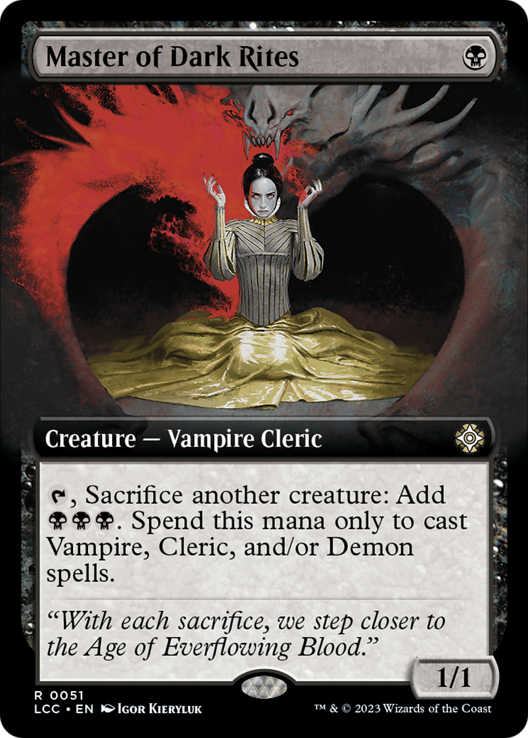 Master of Dark Rites (Extended Art) [The Lost Caverns of Ixalan Commander] | Good Games Cannington