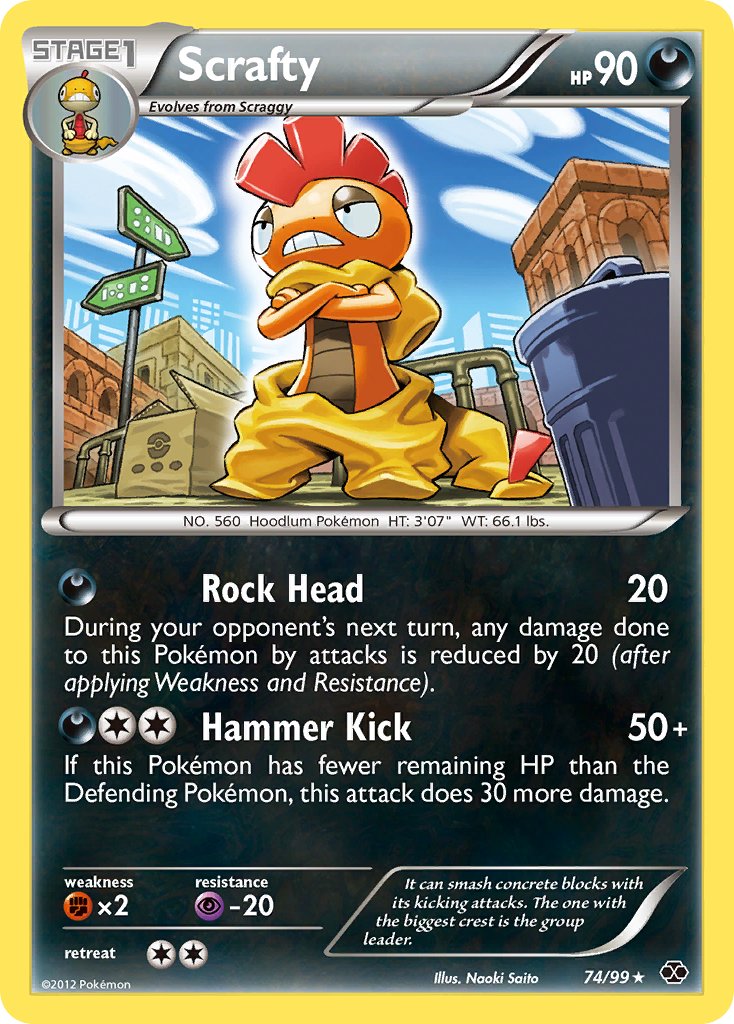 Scrafty (74/99) (Theme Deck Exclusive) [Black & White: Next Destinies] | Good Games Cannington