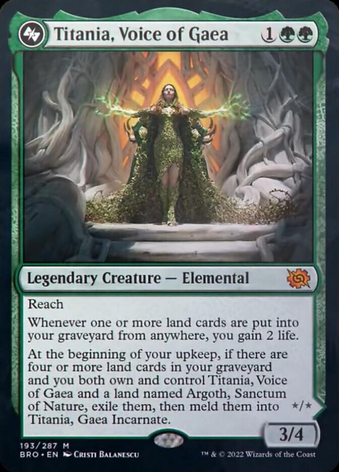 Titania, Voice of Gaea [The Brothers' War] | Good Games Cannington