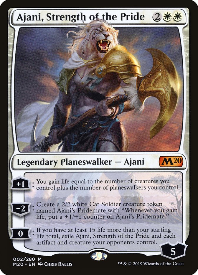 Ajani, Strength of the Pride [Core Set 2020] | Good Games Cannington