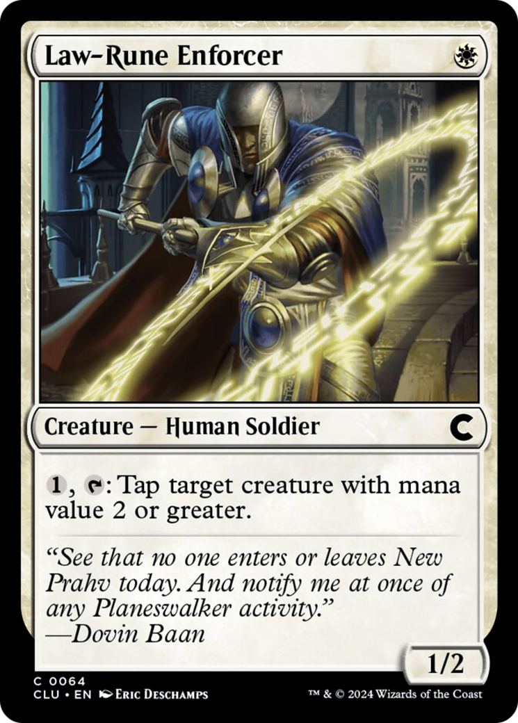 Law-Rune Enforcer [Ravnica: Clue Edition] | Good Games Cannington