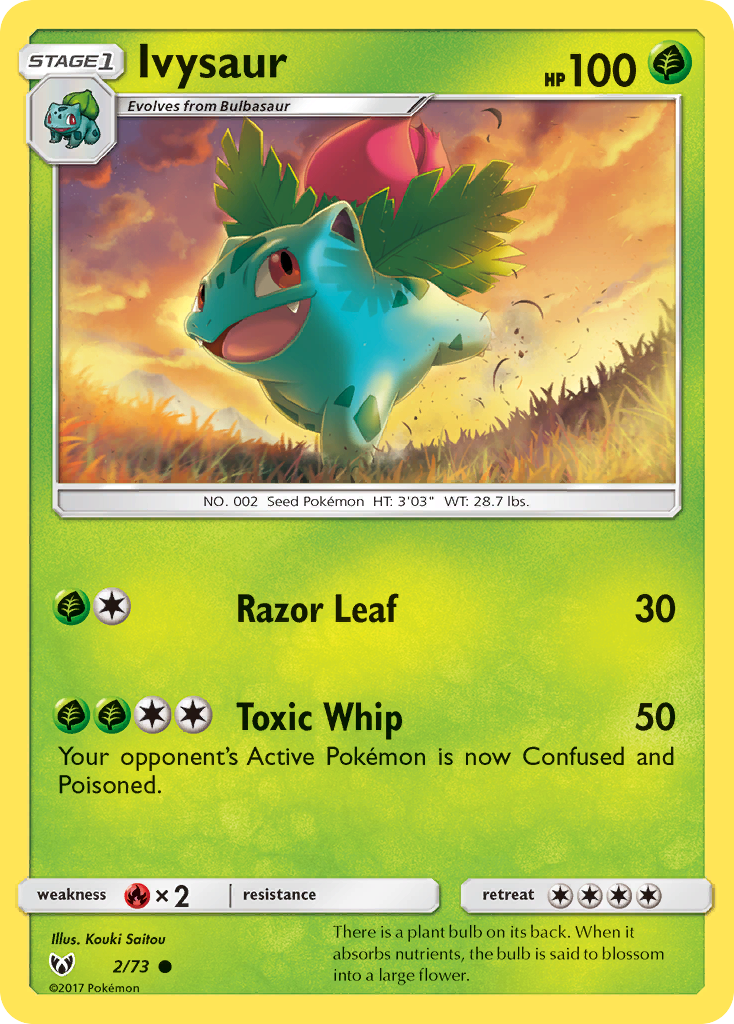 Ivysaur (2/73) [Sun & Moon: Shining Legends] | Good Games Cannington
